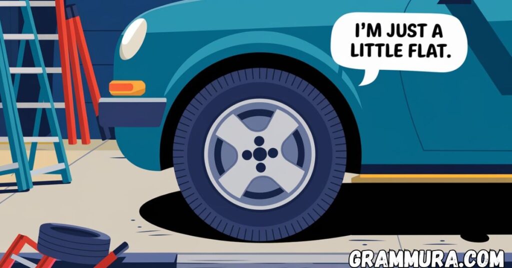 Funny Tire Puns (Car, Flat, Treads,