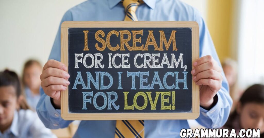 Ice Cream Puns (Short, For Love, Teachers