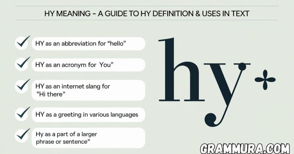 HY Meaning – A Guide to HY Definition & Uses in Text