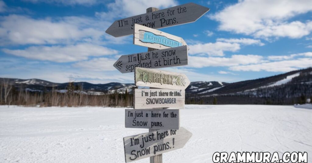 Snow Puns (One Liners, Christmas
