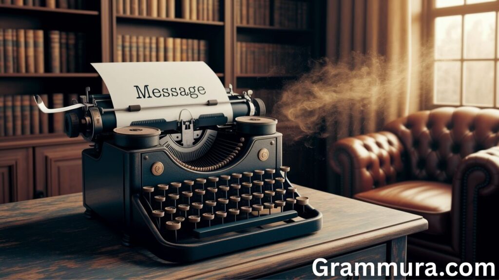 “Messege” or “Message”: