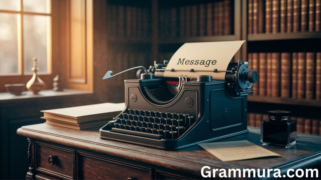 “Messege” or “Message”: