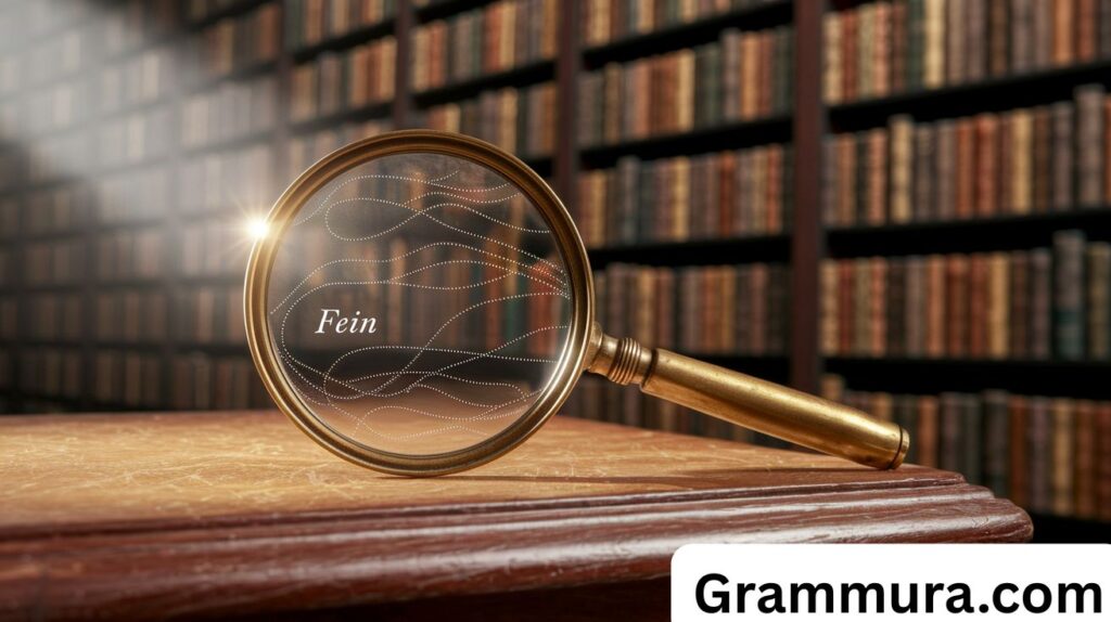 Fein Meaning Slang