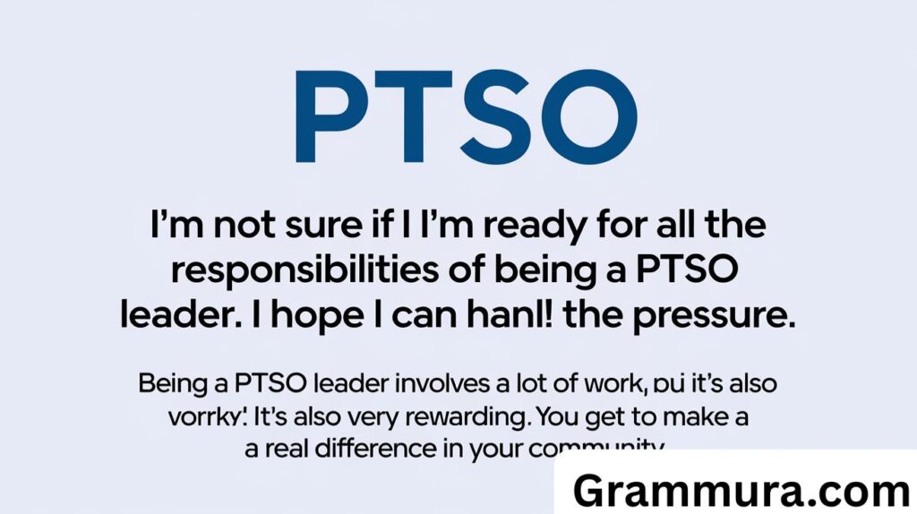 PTSO Meaning in Text