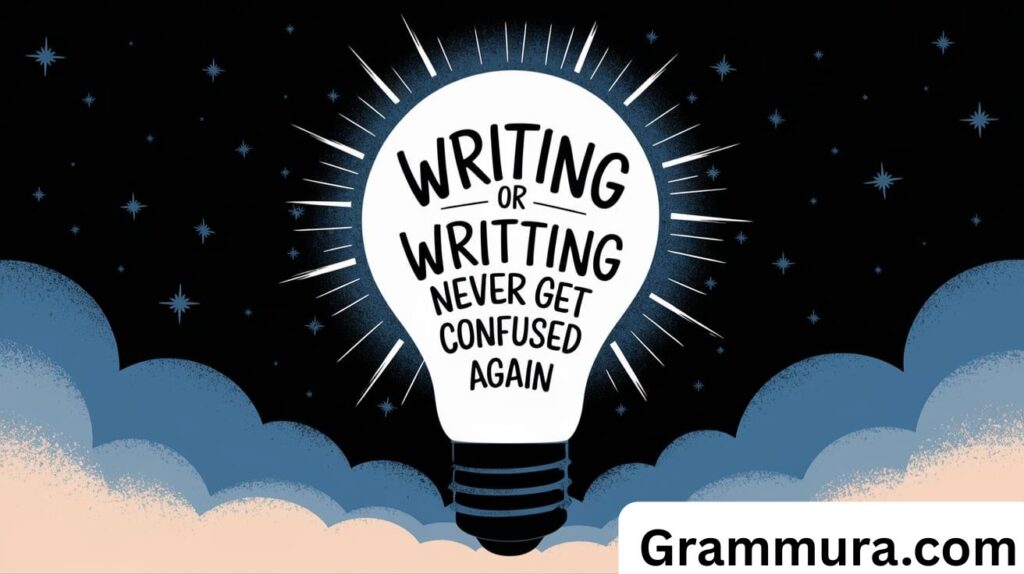 Writing or Writting Never Get Confused Again