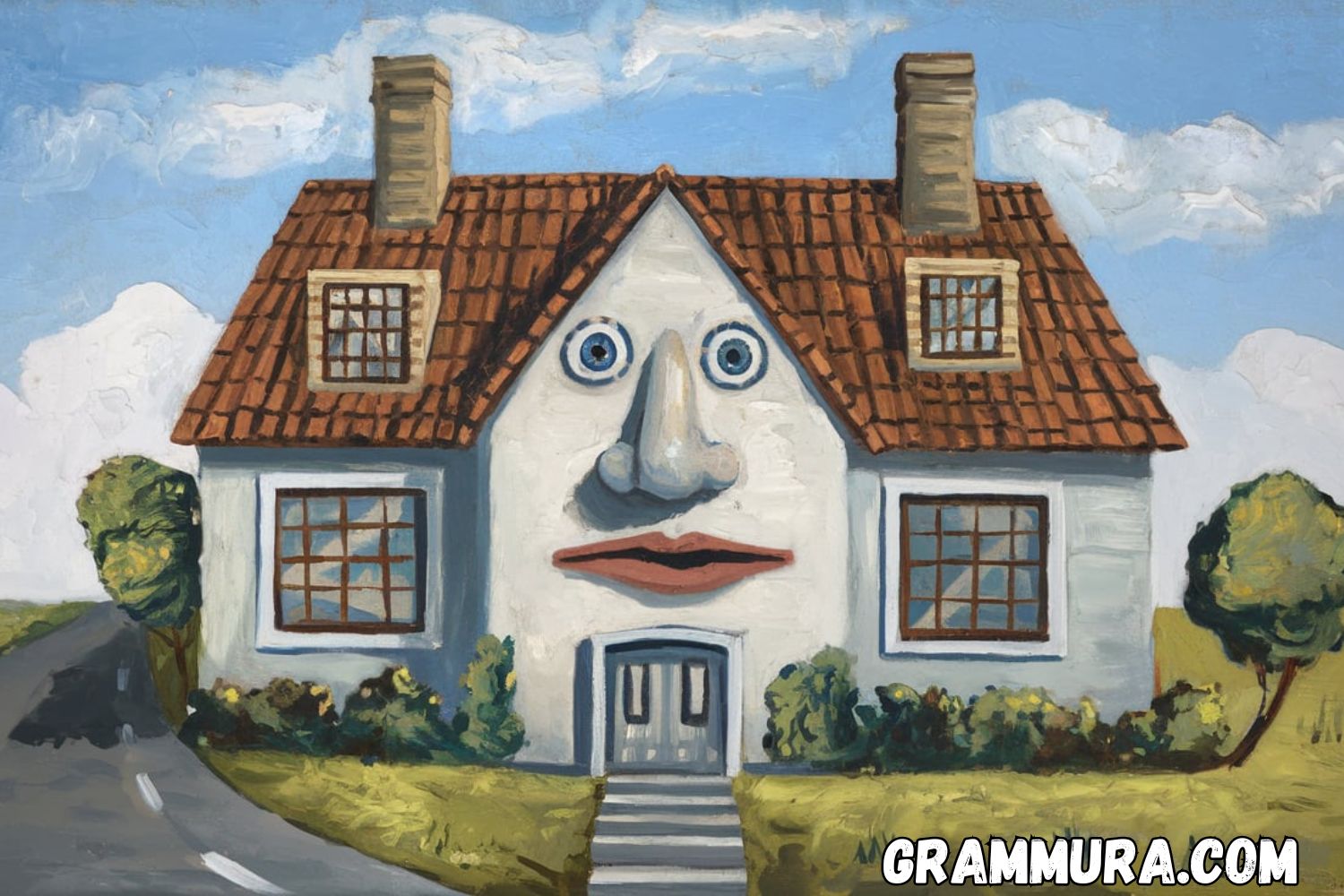 Painting Puns (Face, House