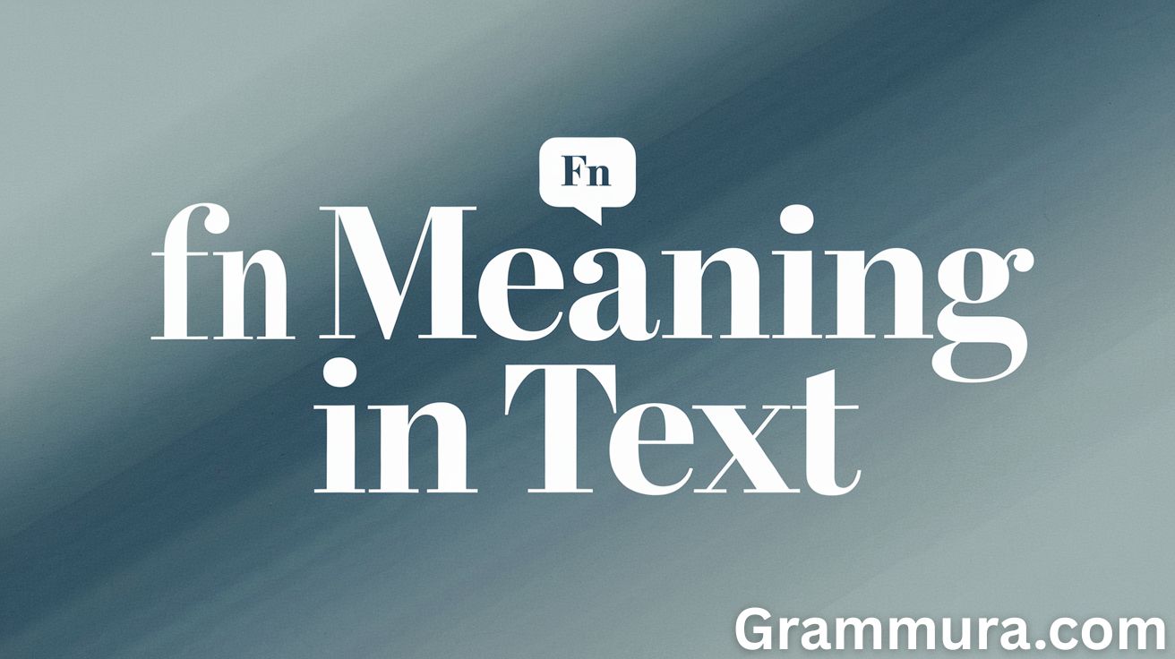 FN Meaning in Text