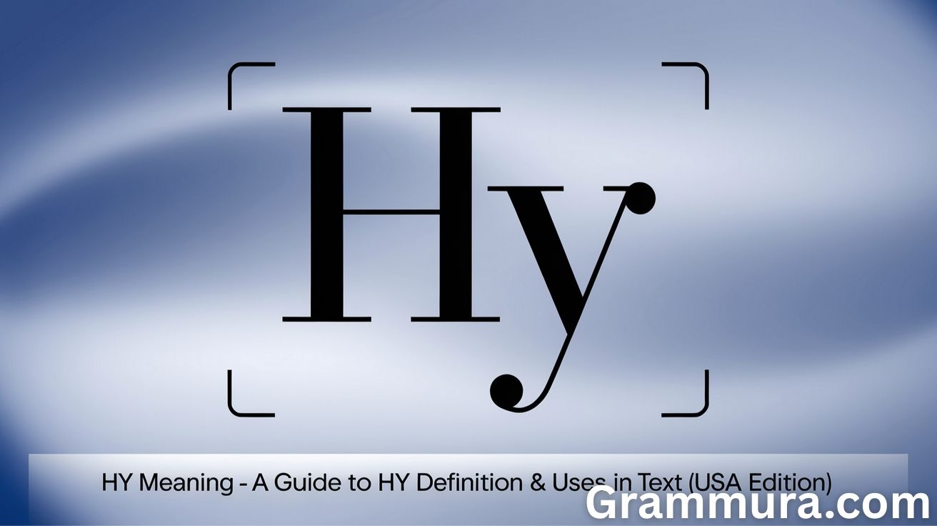 HY Meaning – A Guide to HY Definition & Uses in Text