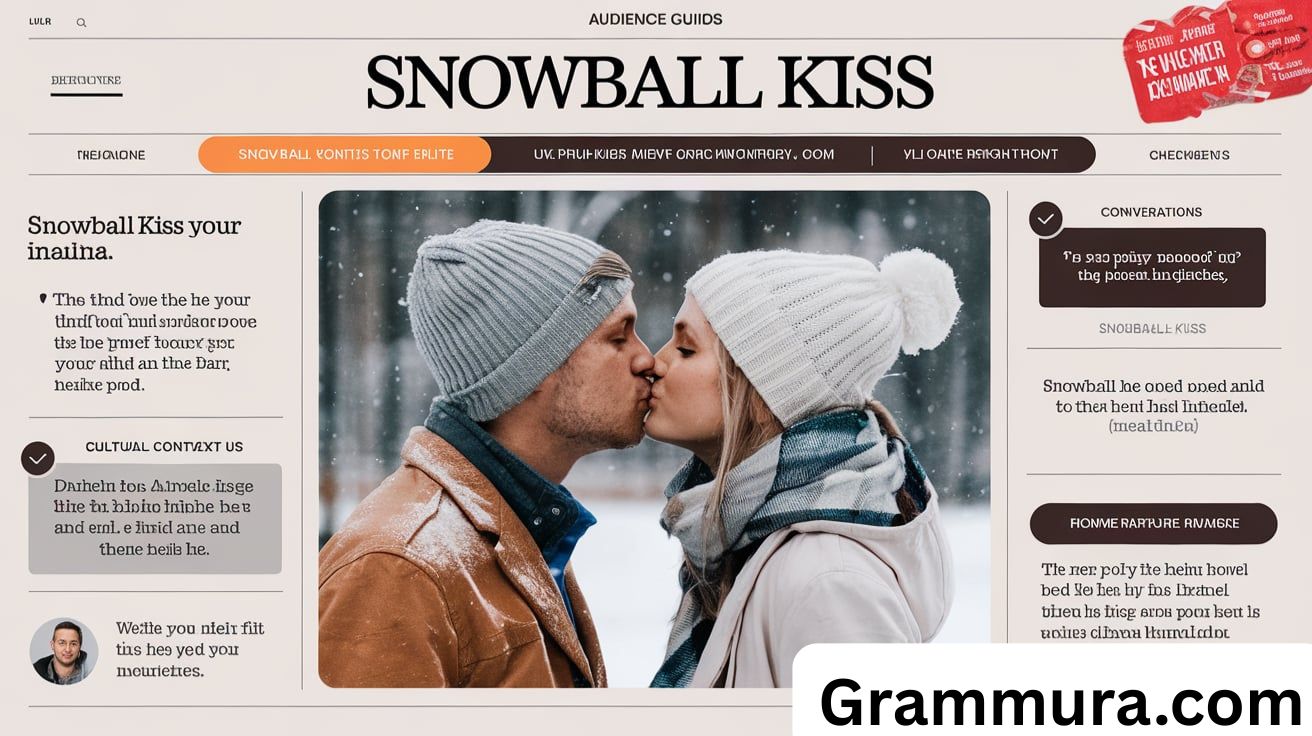 Snowball Kiss Meaning 2025