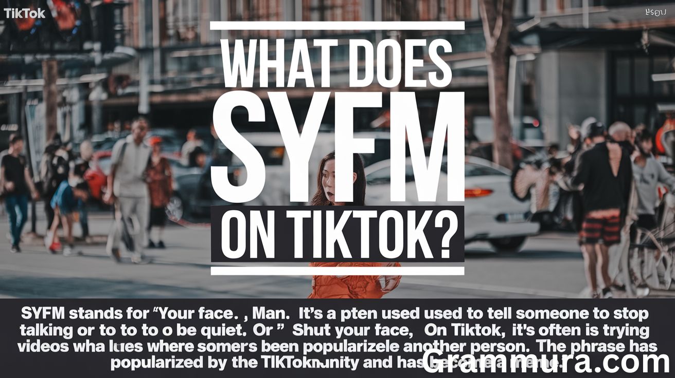 What Does SYFM Mean on TikTok? Viral Slang Term Explained - Grammura