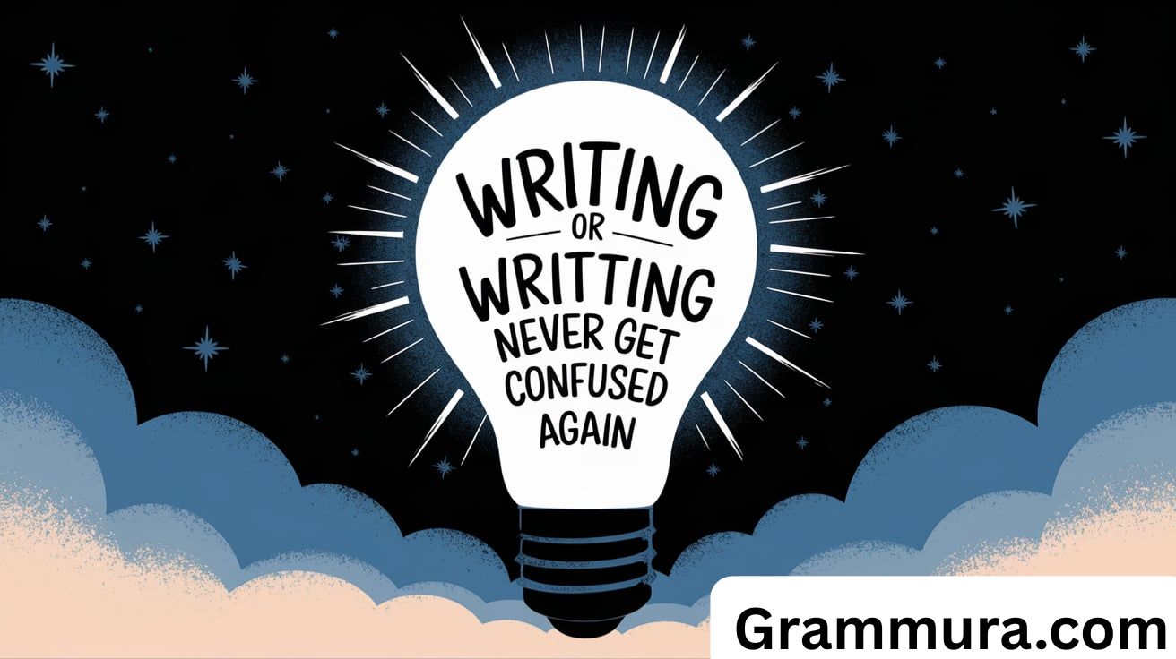 Writing or Writting Never Get Confused Again - Grammura