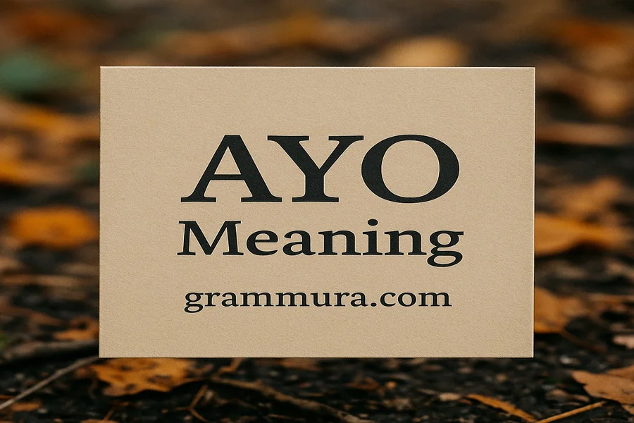 AYO meaning